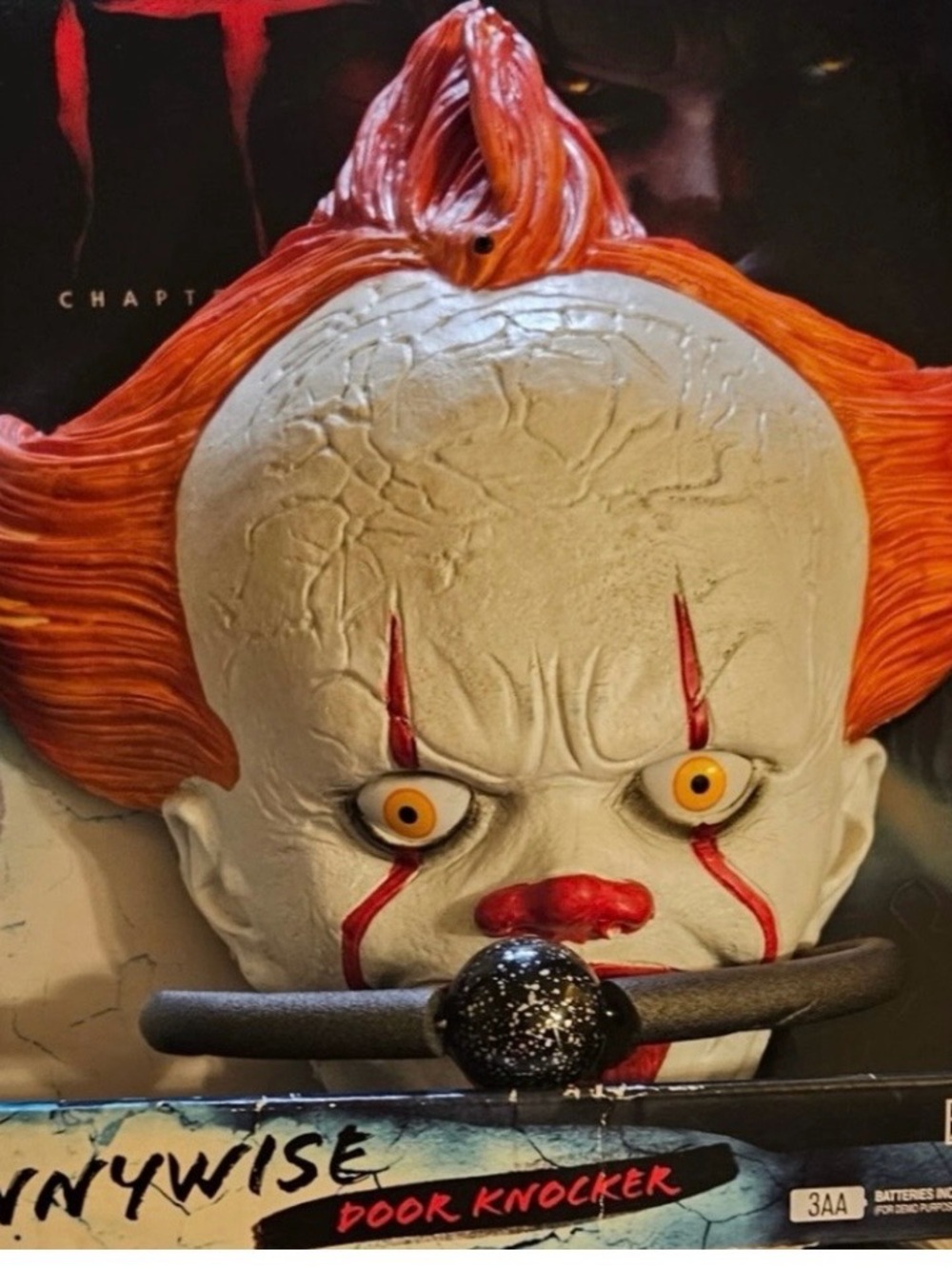 Pennywise Red-Headed Door Knocker - Horror Home Art